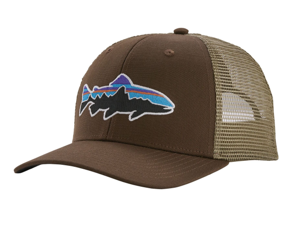 Patagonia Fitz Roy Trout Trucker Hat Bristle Brown Patagonia Fitz Roy Trout Trucker Hat Bristle Brown